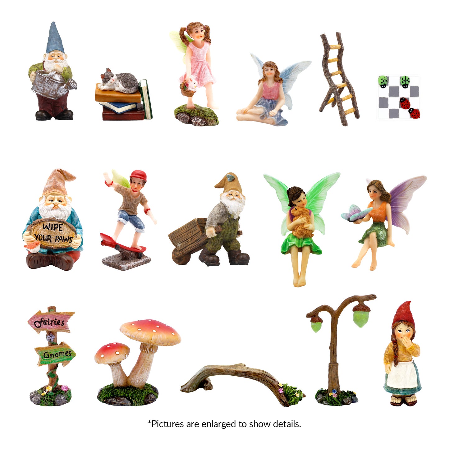 23 Pieces Fairy Garden Collection