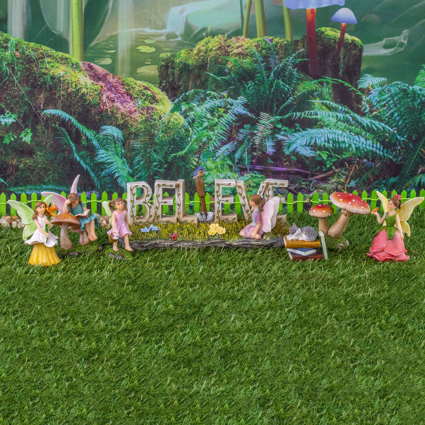 7 Pieces Fairy Garden Believe Kit