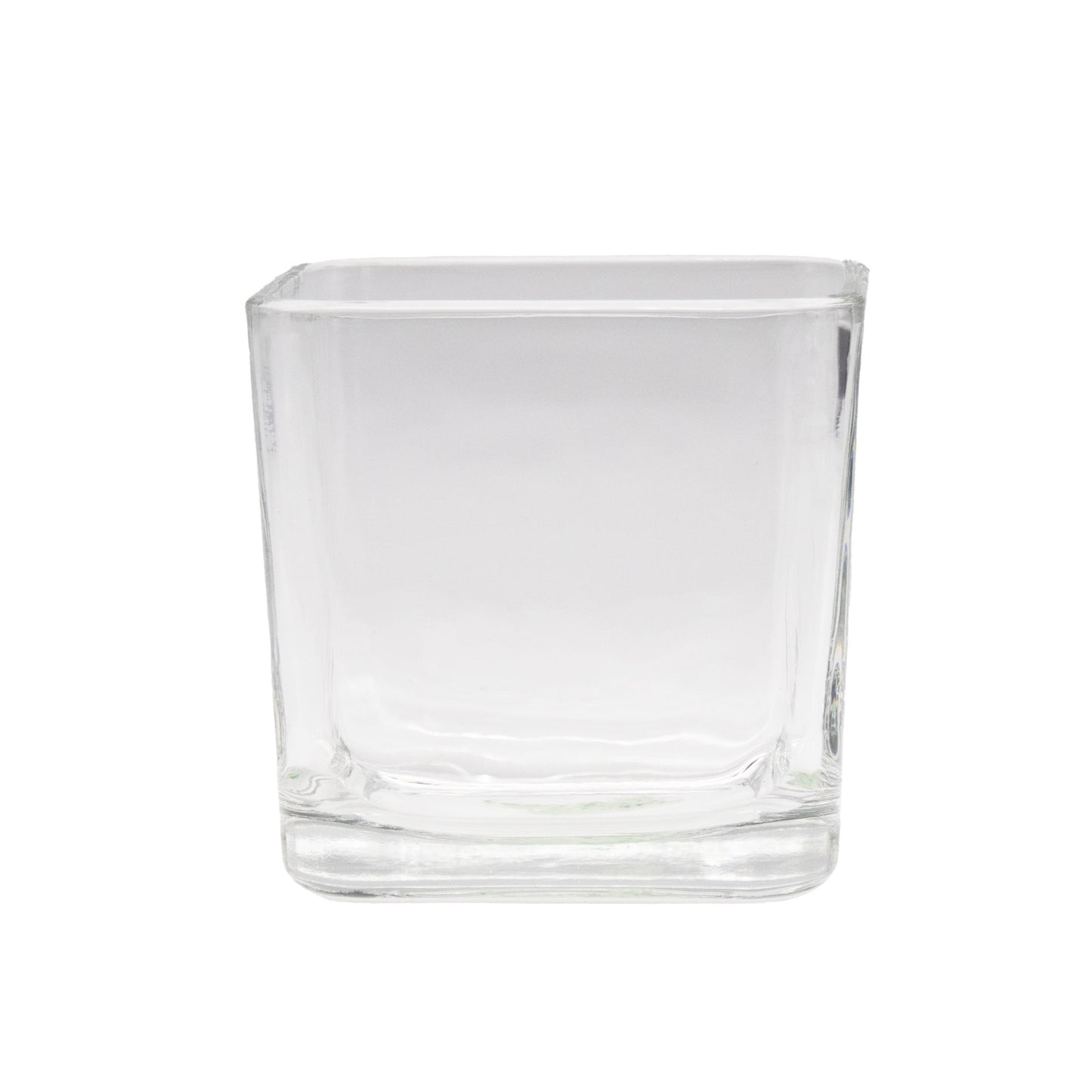 Square Clear Glass Vase