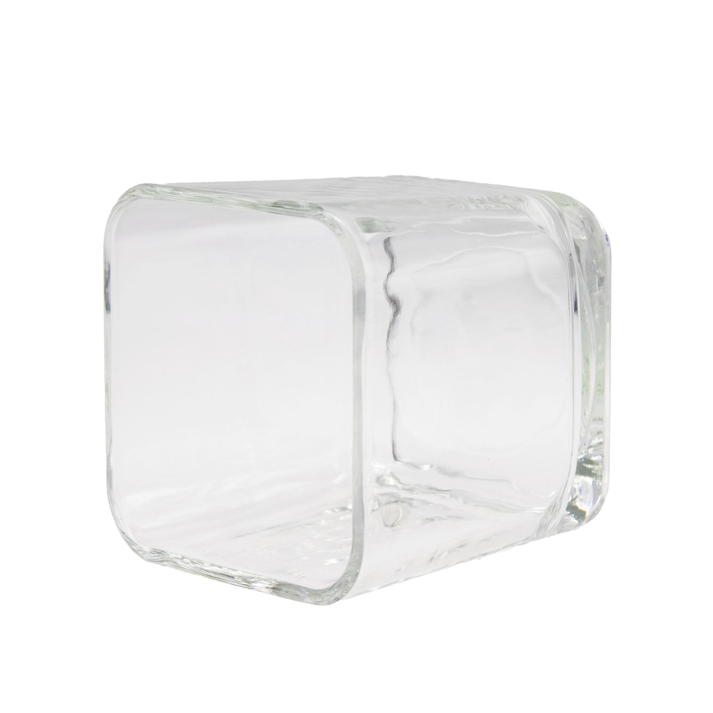 Square Clear Glass Vase