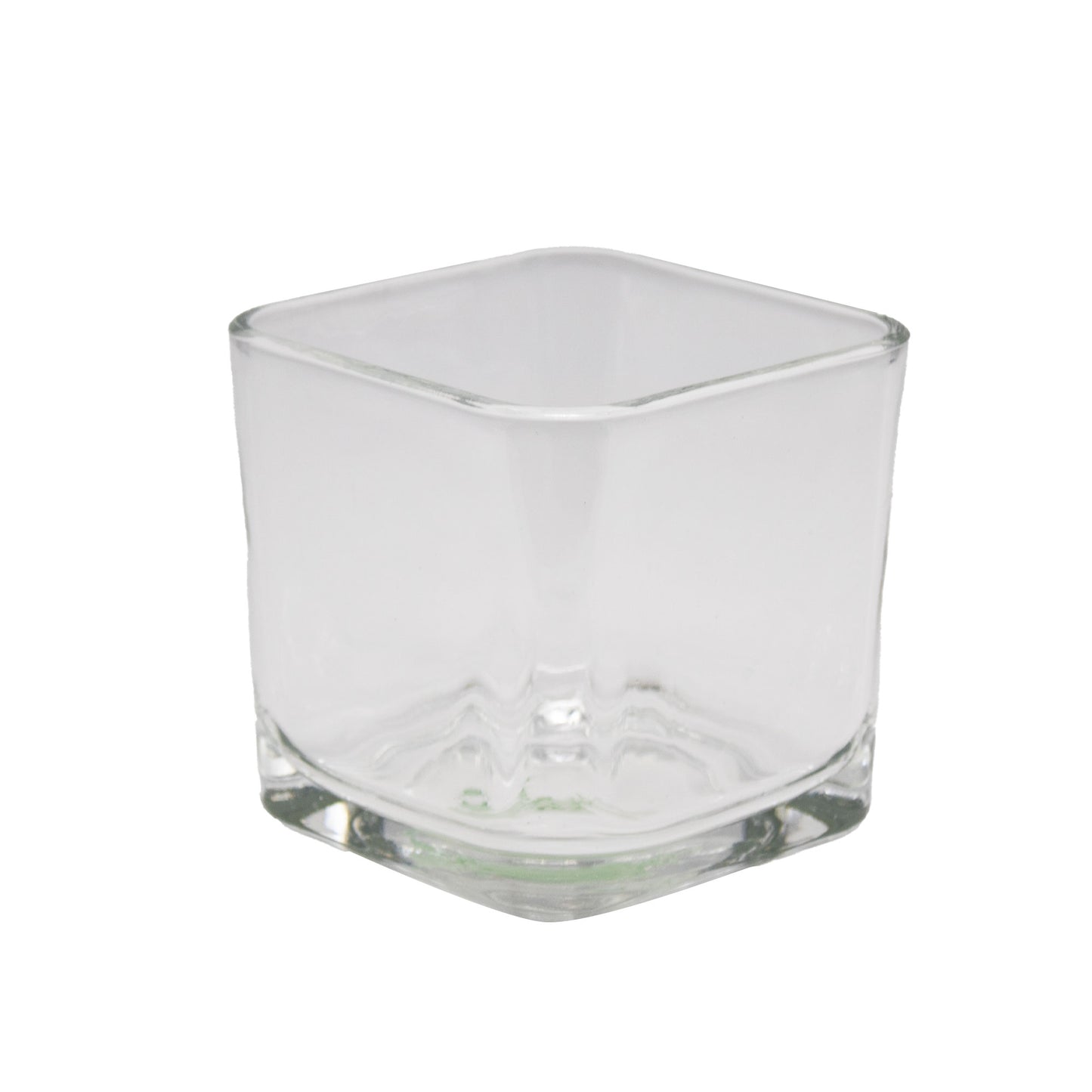 Square Clear Glass Vase