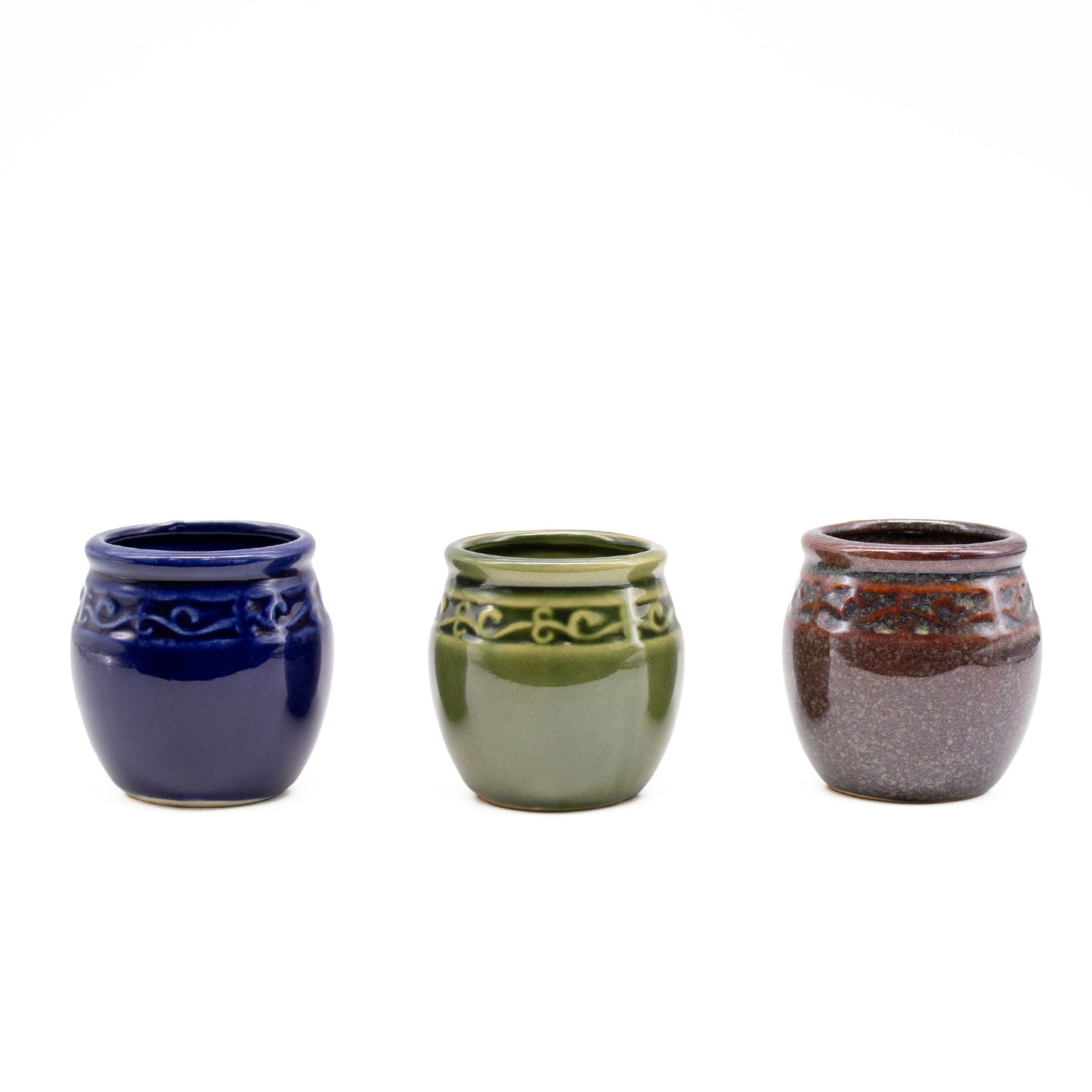 Honey Pot Style Small Ceramic Vases