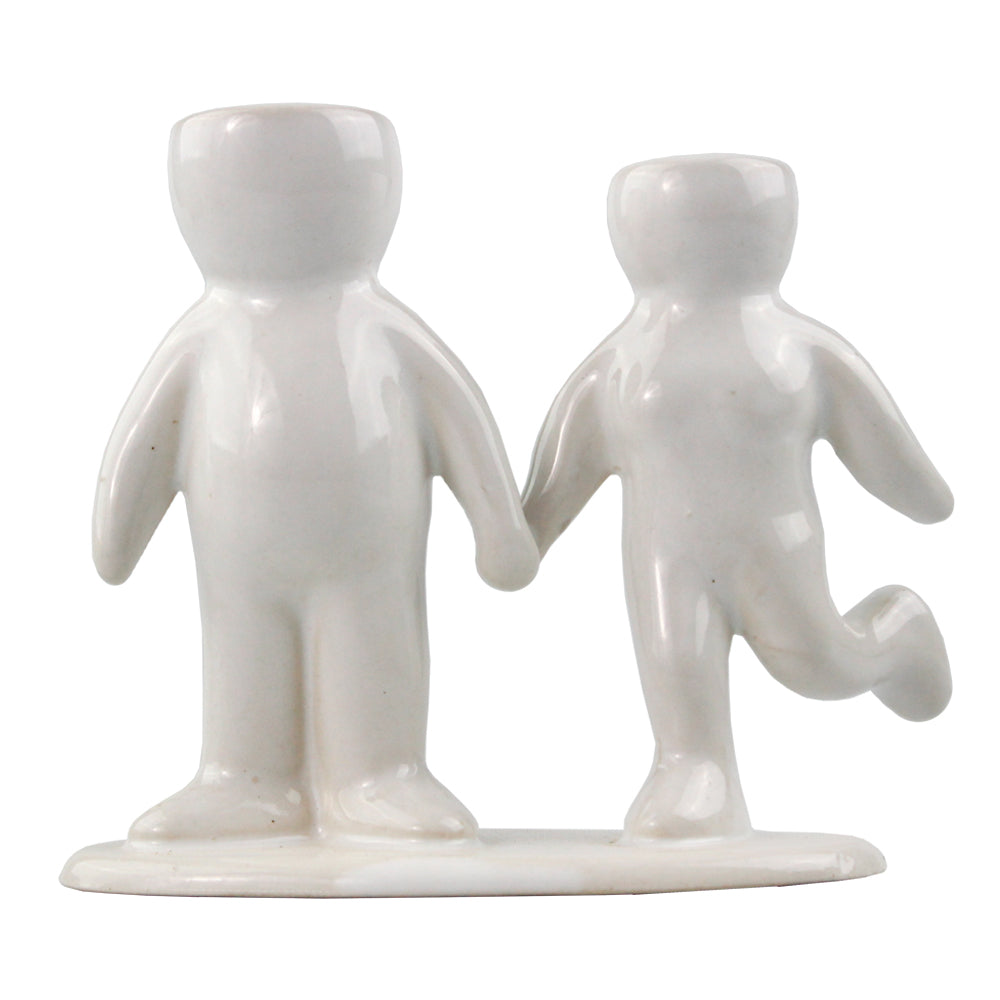hugging plant pots White Ceramic People Shaped Air Plant Holders with Wholesale Pricing – NW Wholesaler