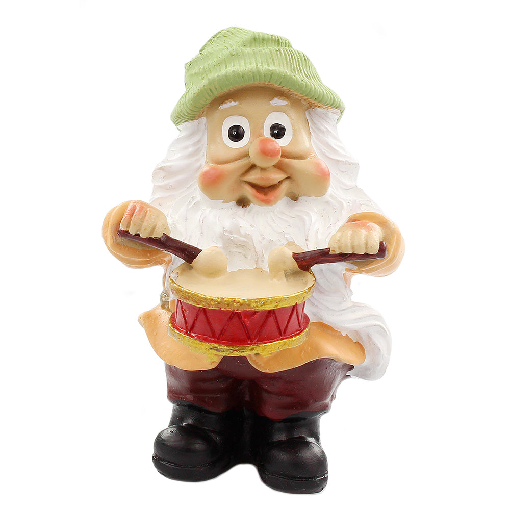 Fairy Garden Gnome - Gnome Playing Drums - Set of 12