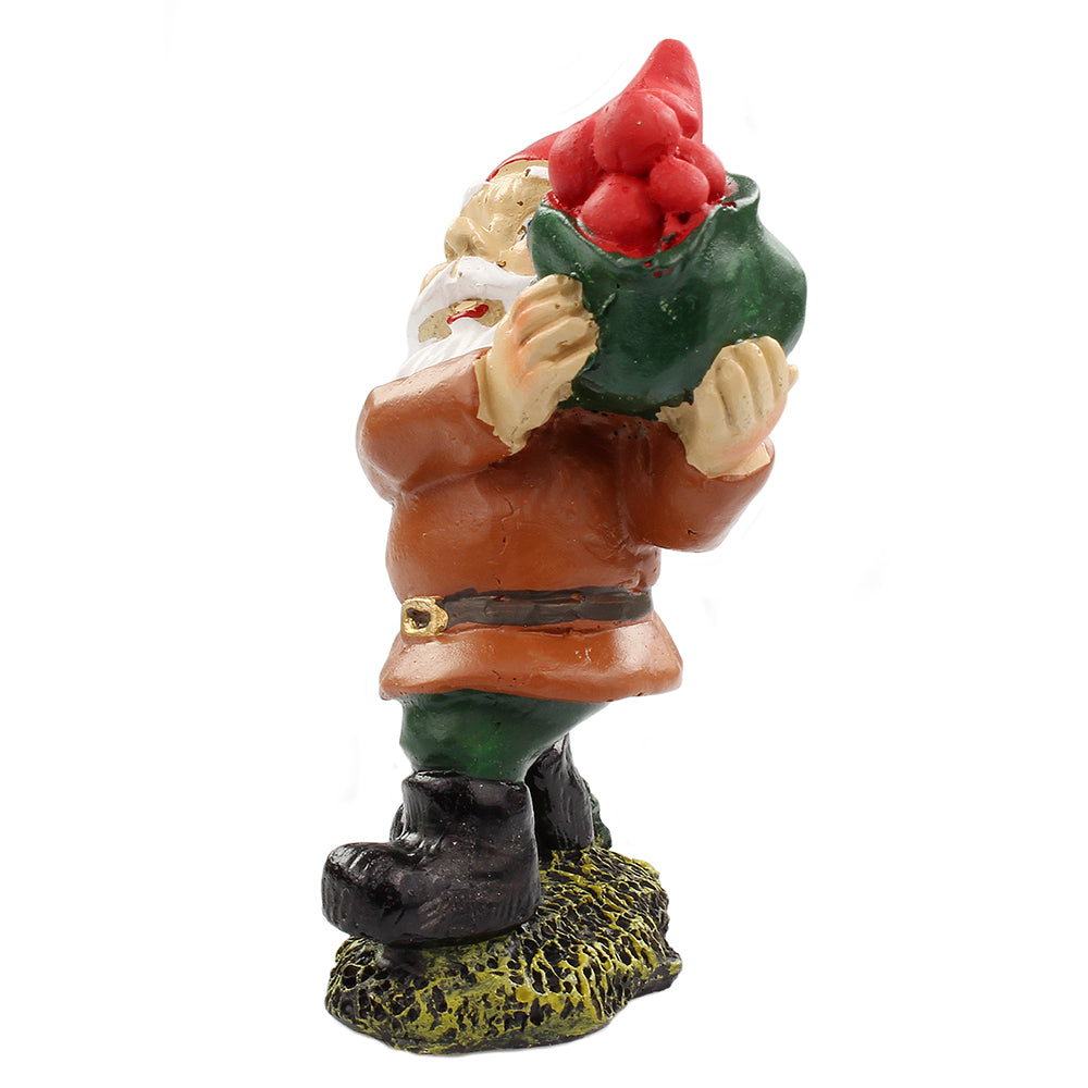 Fairy Garden Gnome - Gnome Carrying Apples