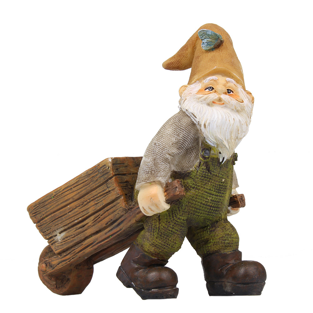 Miniature Gnome with Wheelbarrow