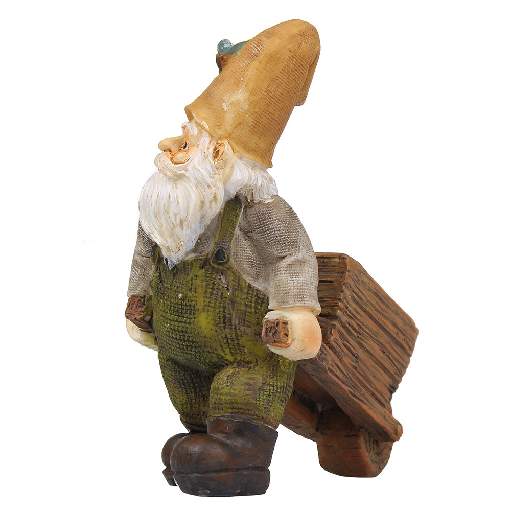 Miniature Gnome with Wheelbarrow