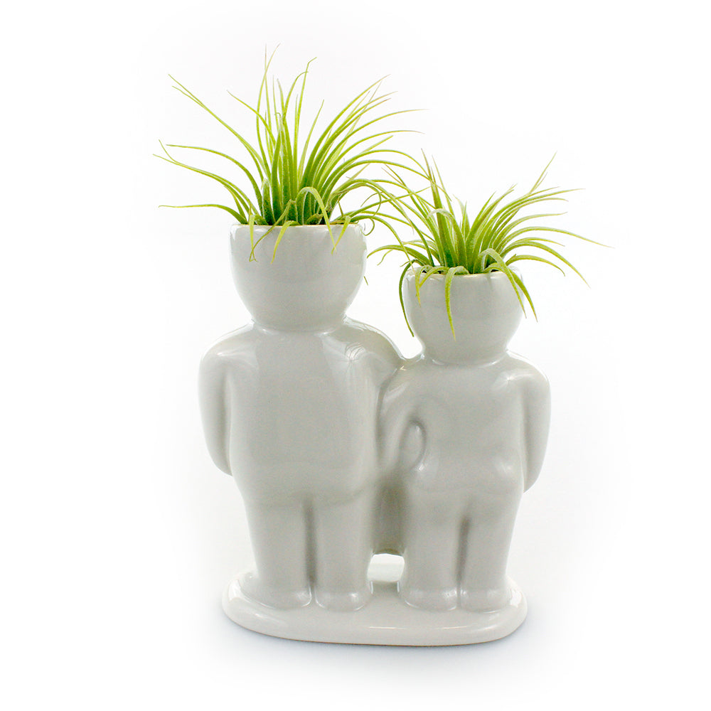 "Couple Carrying Basket" Air Head Complete Kit With Live Air Plant