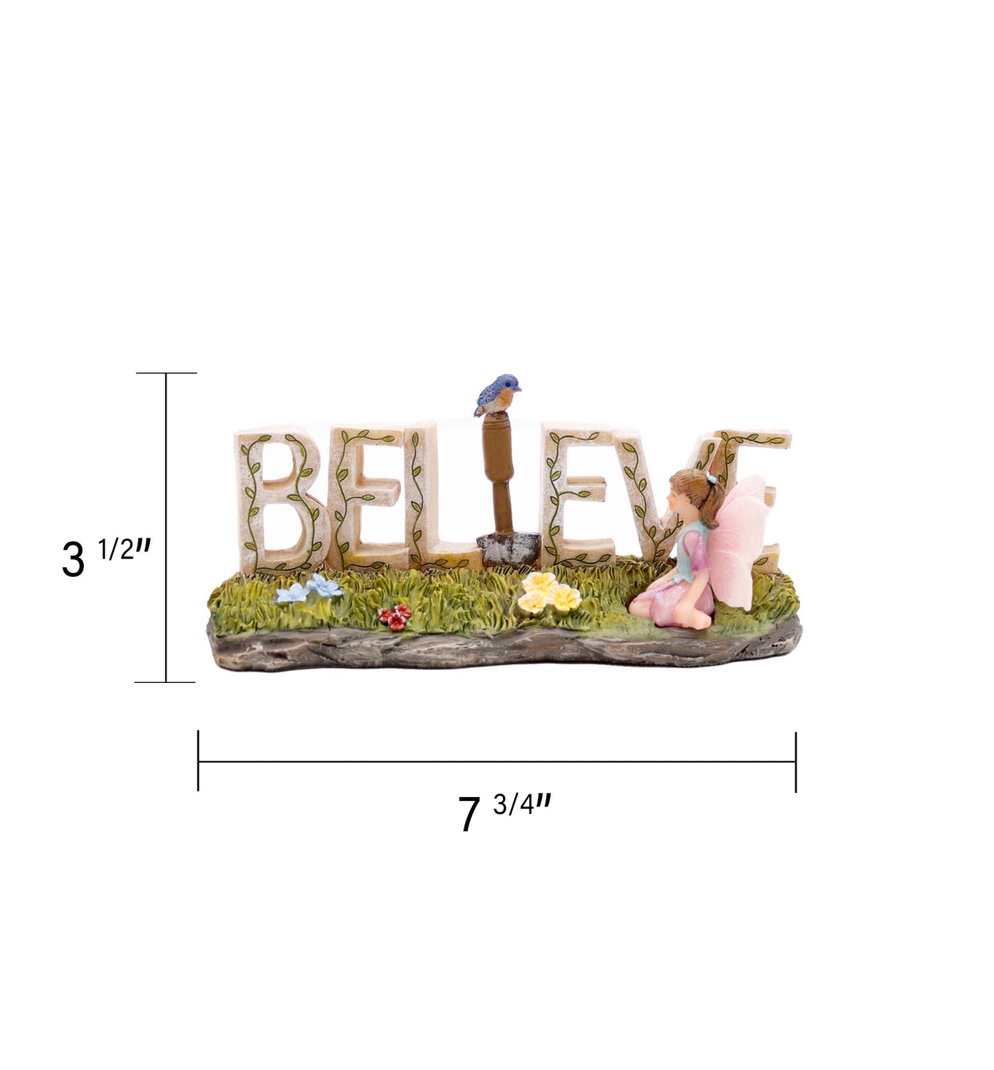 "Believe" Fairy Garden Monument