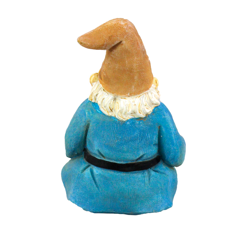 Fairy Garden Gnome - Gnome Holding Wipe Your Paws Sign