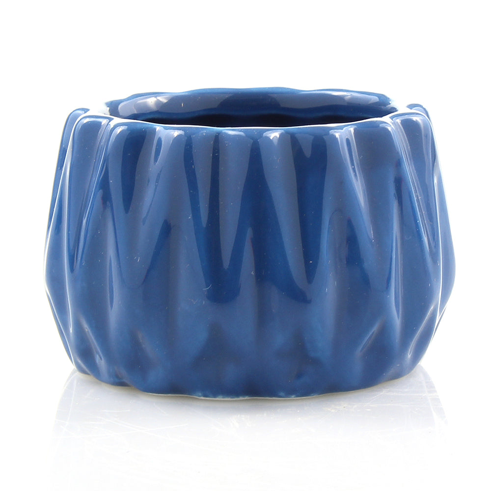 Small Ceramic Glazed Round Planter Vase