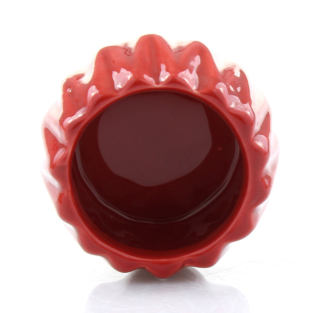 Small Ceramic Glazed Round Planter Vase