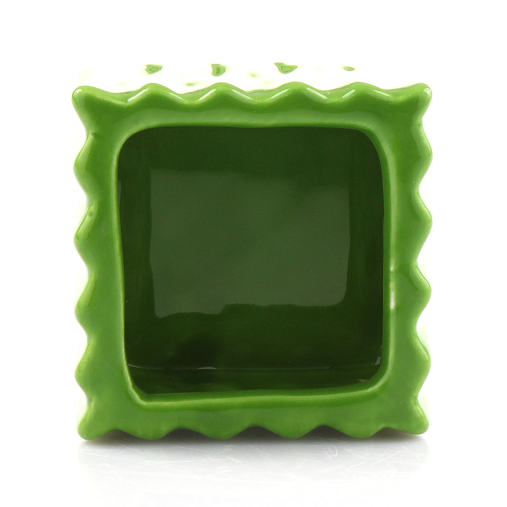 Set of 12 or 24 Square Ceramic Glazed Small Planter Vase
