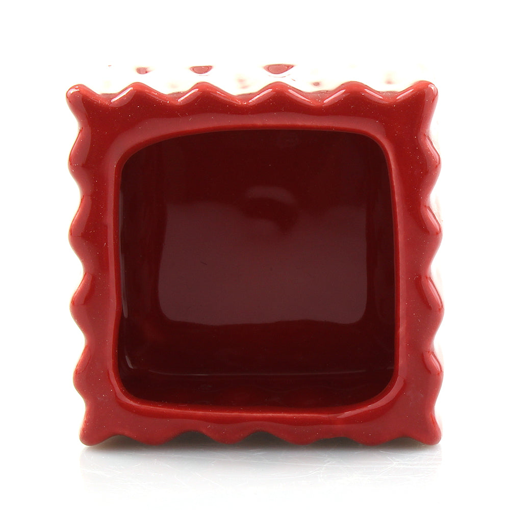 Set of 12 or 24 Square Ceramic Glazed Small Planter Vase