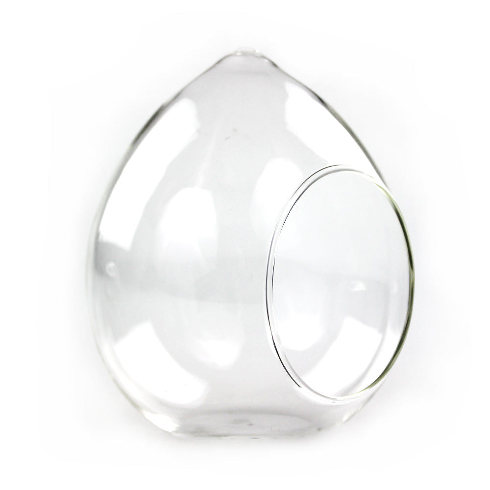 4.5" Teardrop Shaped Glass Terrarium (Case of 48)