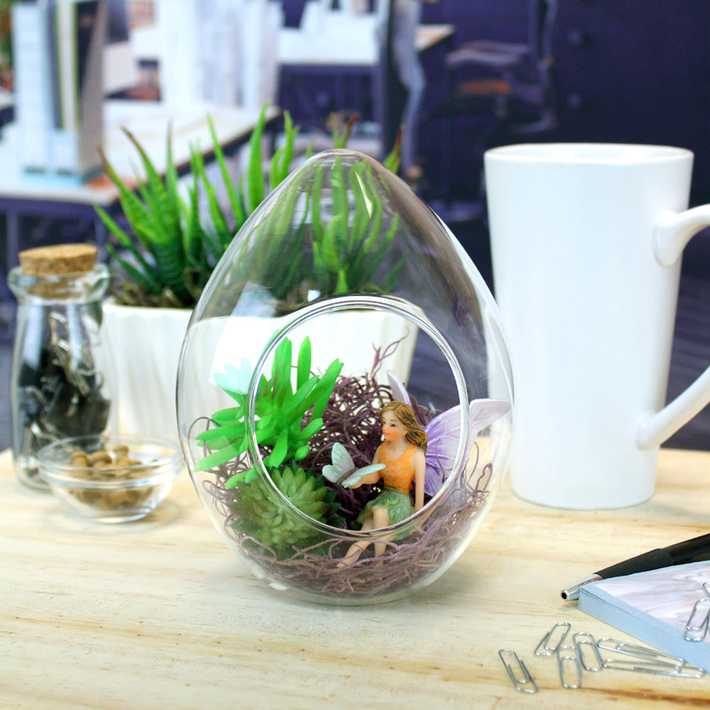 6.25 Inch Glass Teardrop Terrarium