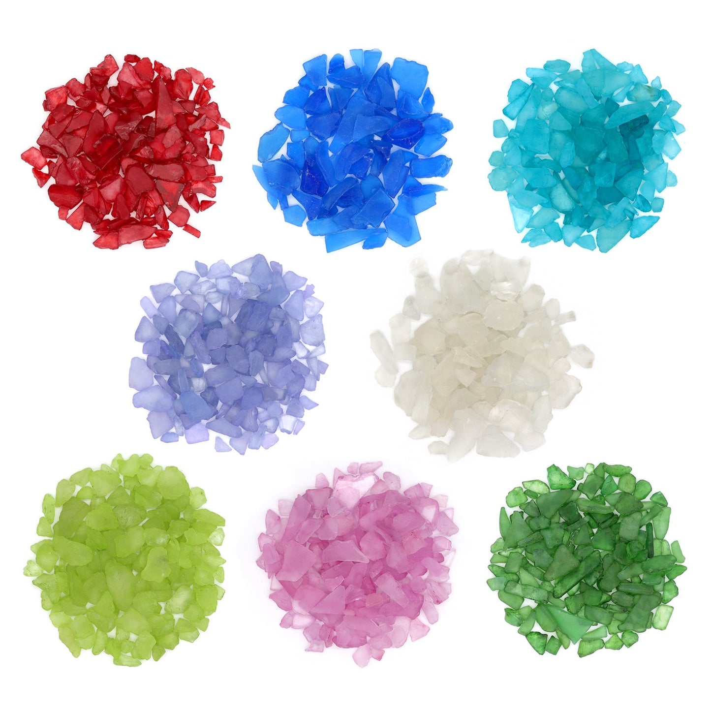 Pink Frosted Sea Glass Pebbles - 4 lb