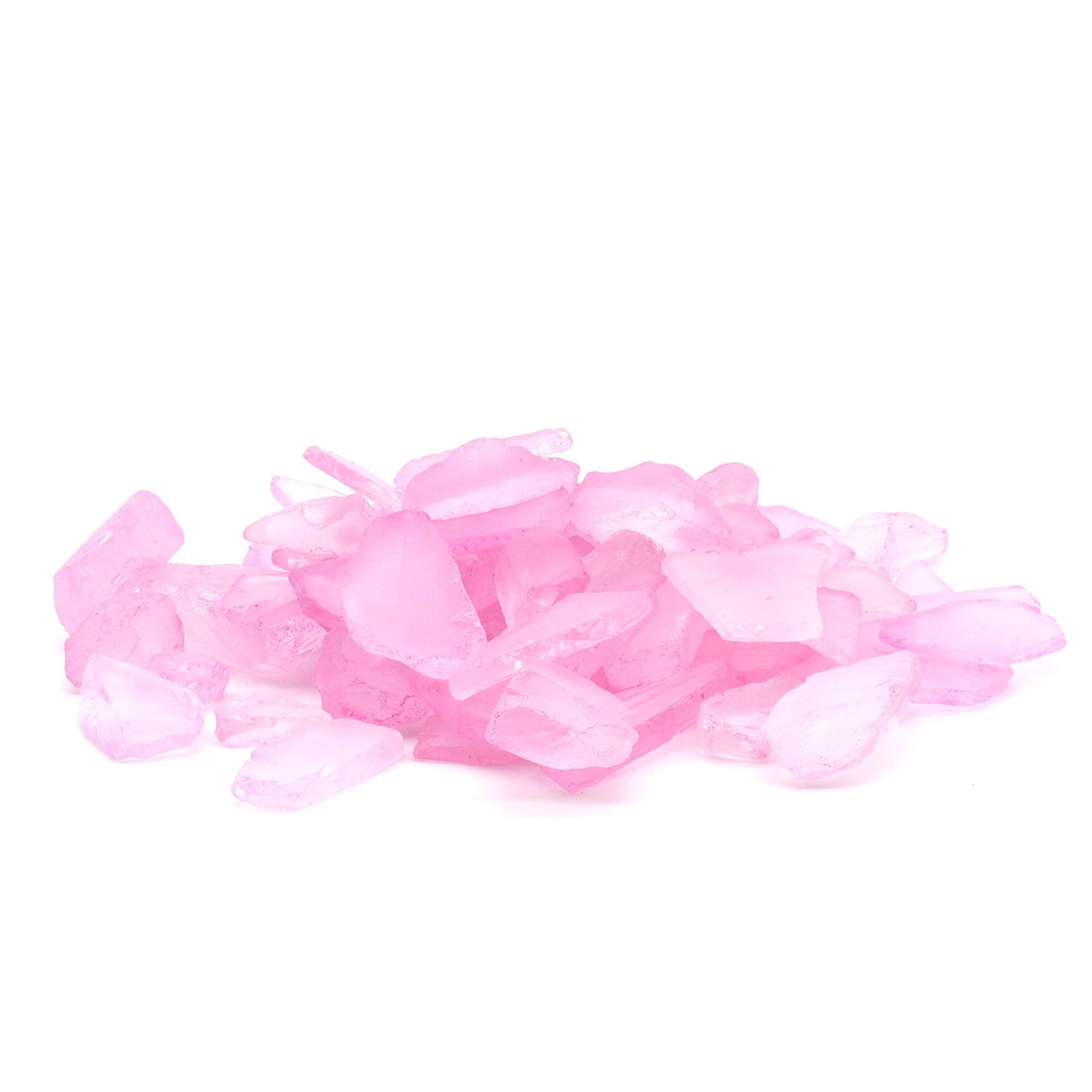 Pink Frosted Sea Glass Pebbles - 4 lb