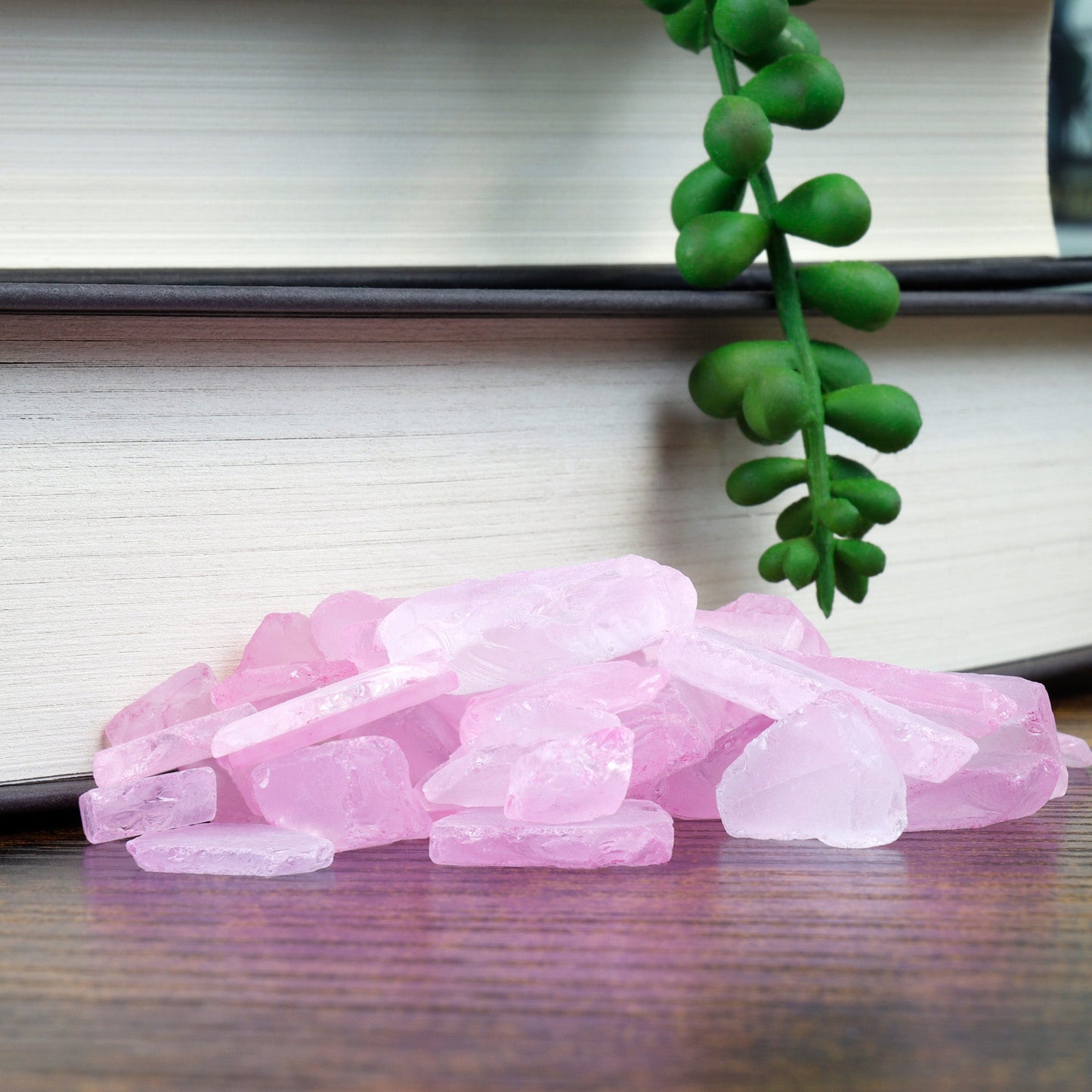 Pink Frosted Sea Glass Pebbles - 4 lb