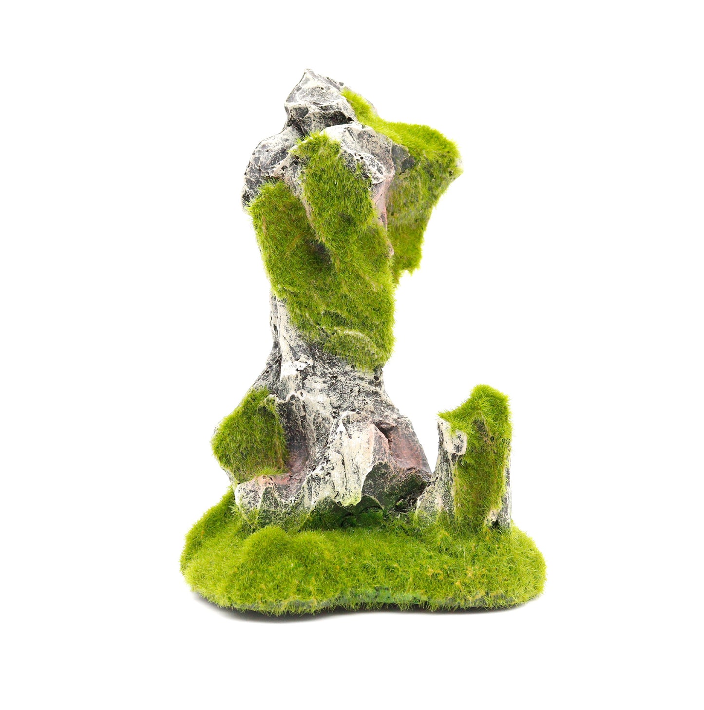 Moss Flocking Mountain and Mossy Mudman Fish Tank Caves