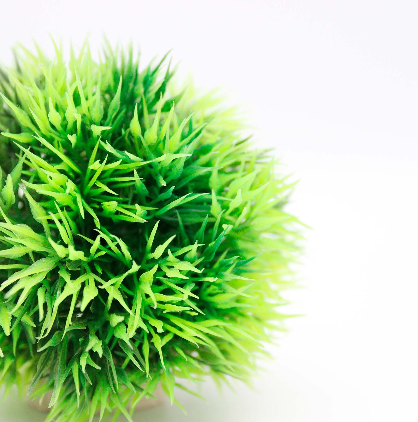 Set of 2 Artificial 4-Inch Marimo Ball Plants for Aquariums