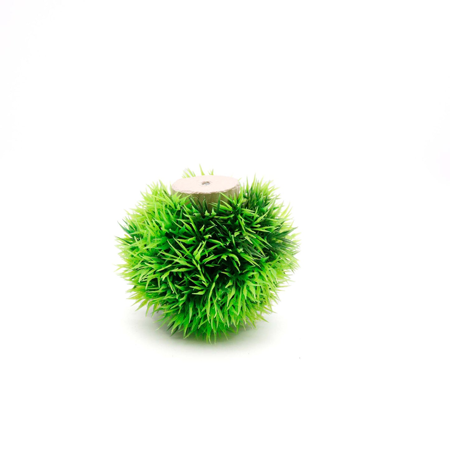 Set of 2 Artificial 4-Inch Marimo Ball Plants for Aquariums