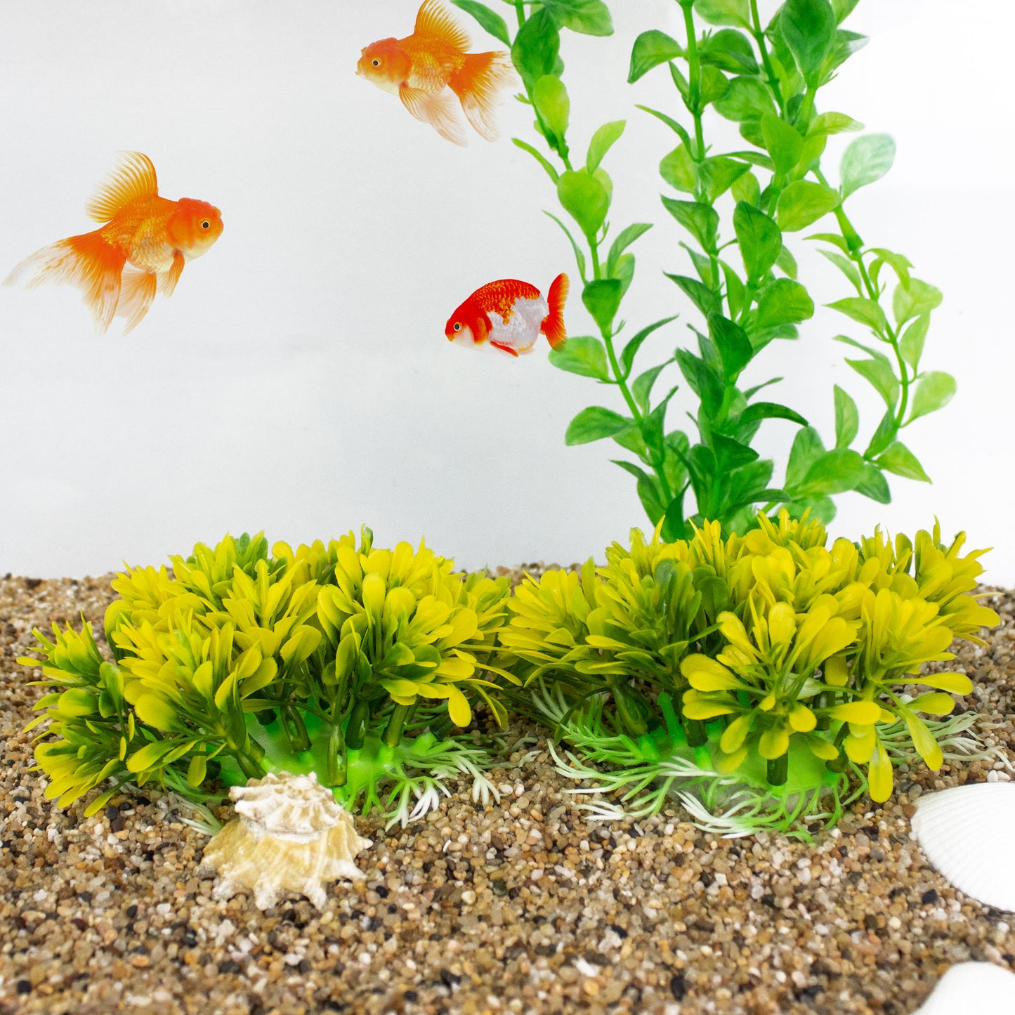 2 Pack Colorful Artificial Aquarium Flower Plants - Multiple Colors