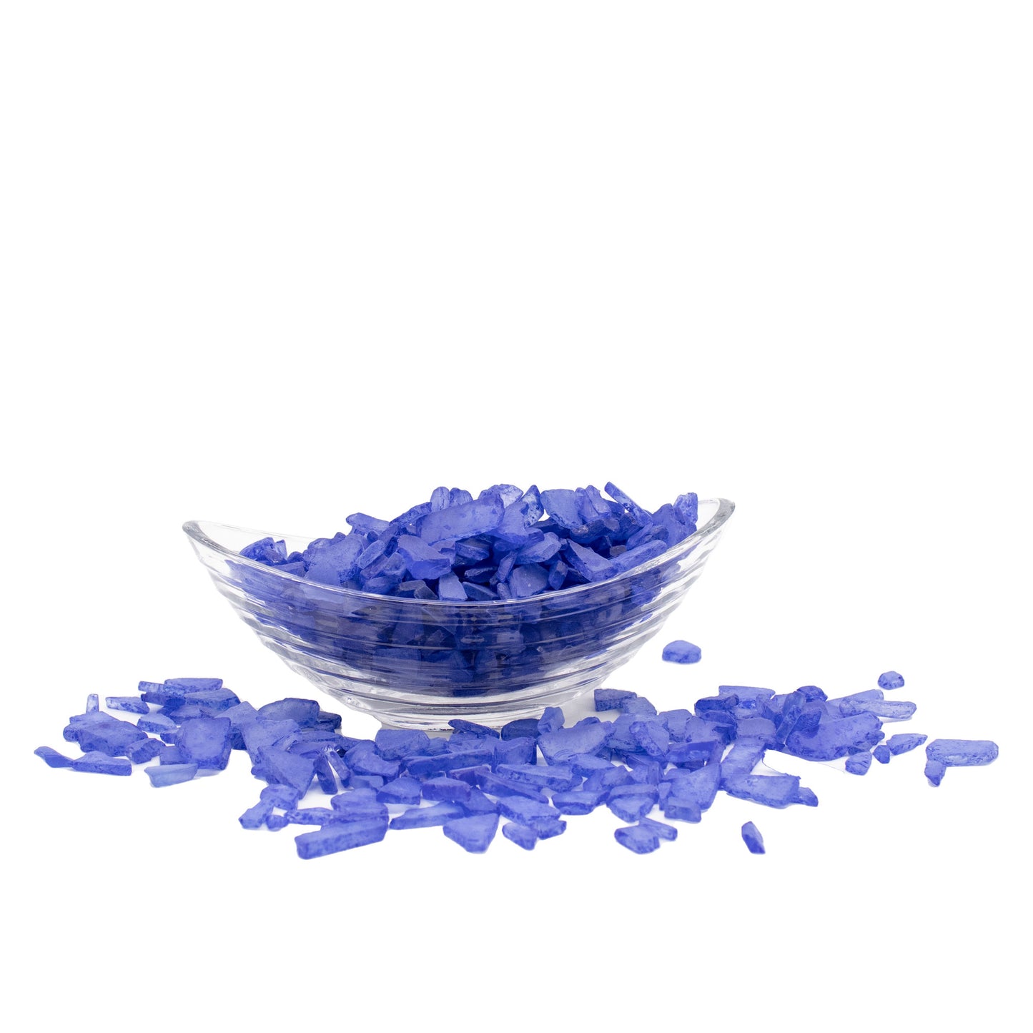 Deep Blue Frosted Sea Glass Pebbles - 4 lb