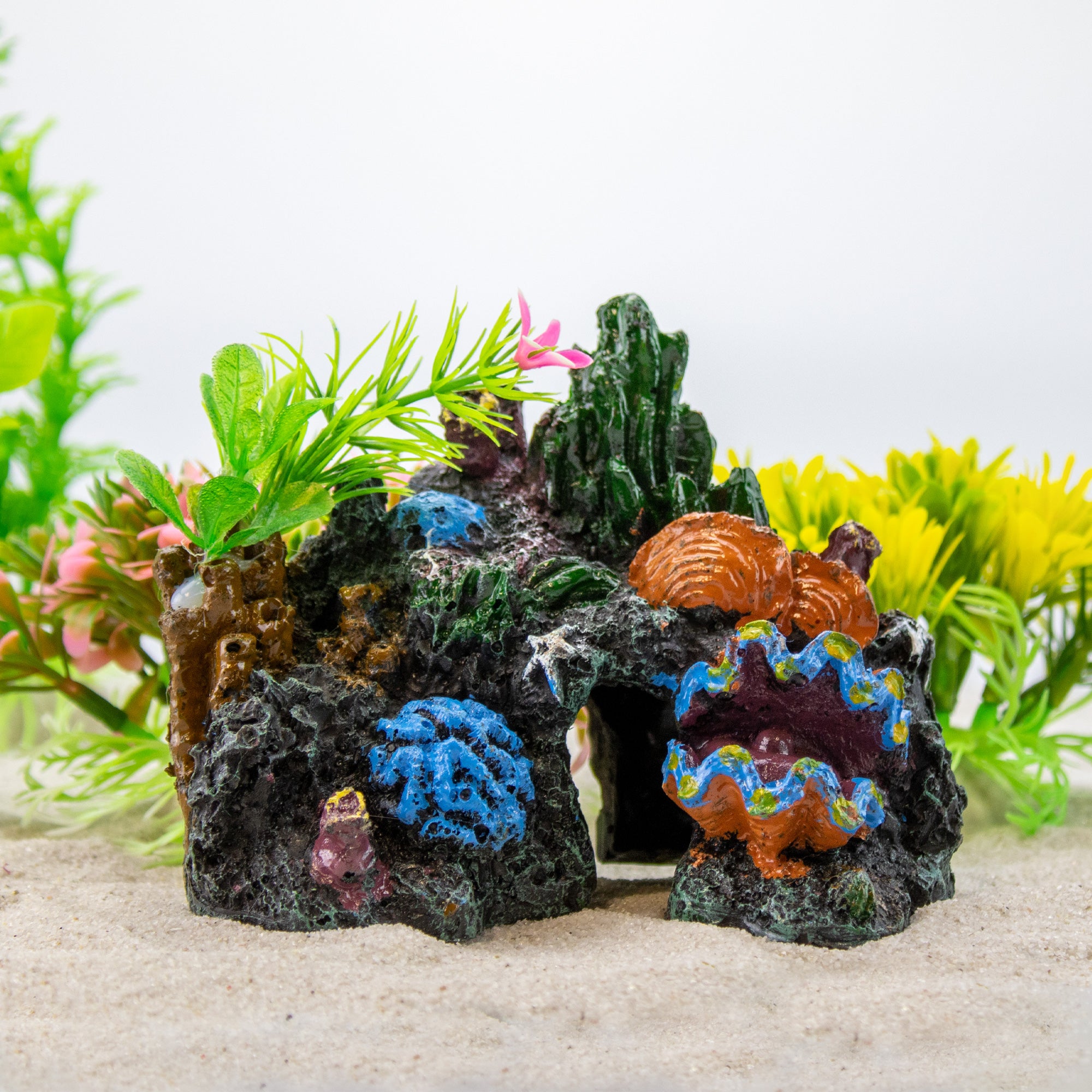 ebay uk fish tank accessories Cave Life Style Mountain - Fish Tank Decoration