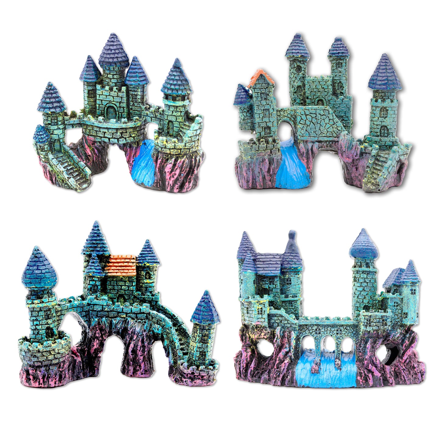 5-Inches Underwater Castles for Aquariums - Multiple Sets