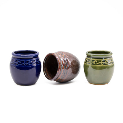 Honey Pot Style Small Ceramic Vases