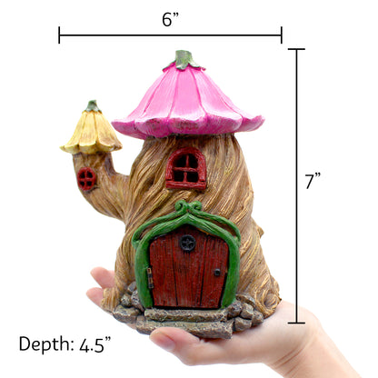 Wholesale Twisted Stump House | Fairies and Gnomes House | Optional LED Lights