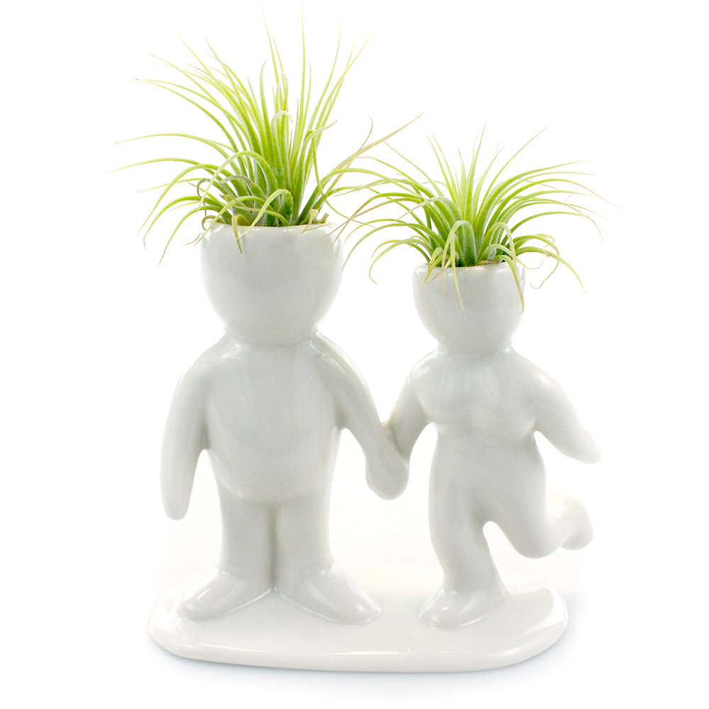 "Happy Couple" Air Head Complete Kit With Live Air Plant