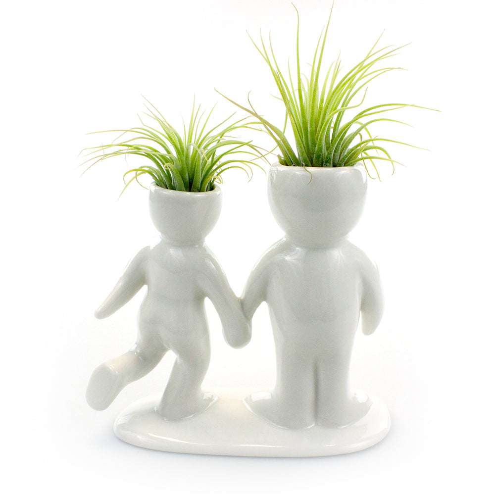 "Happy Couple" Air Head Complete Kit With Live Air Plant