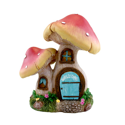 Mushroom house 5pc kit - mushroom garden - fairy decoration
