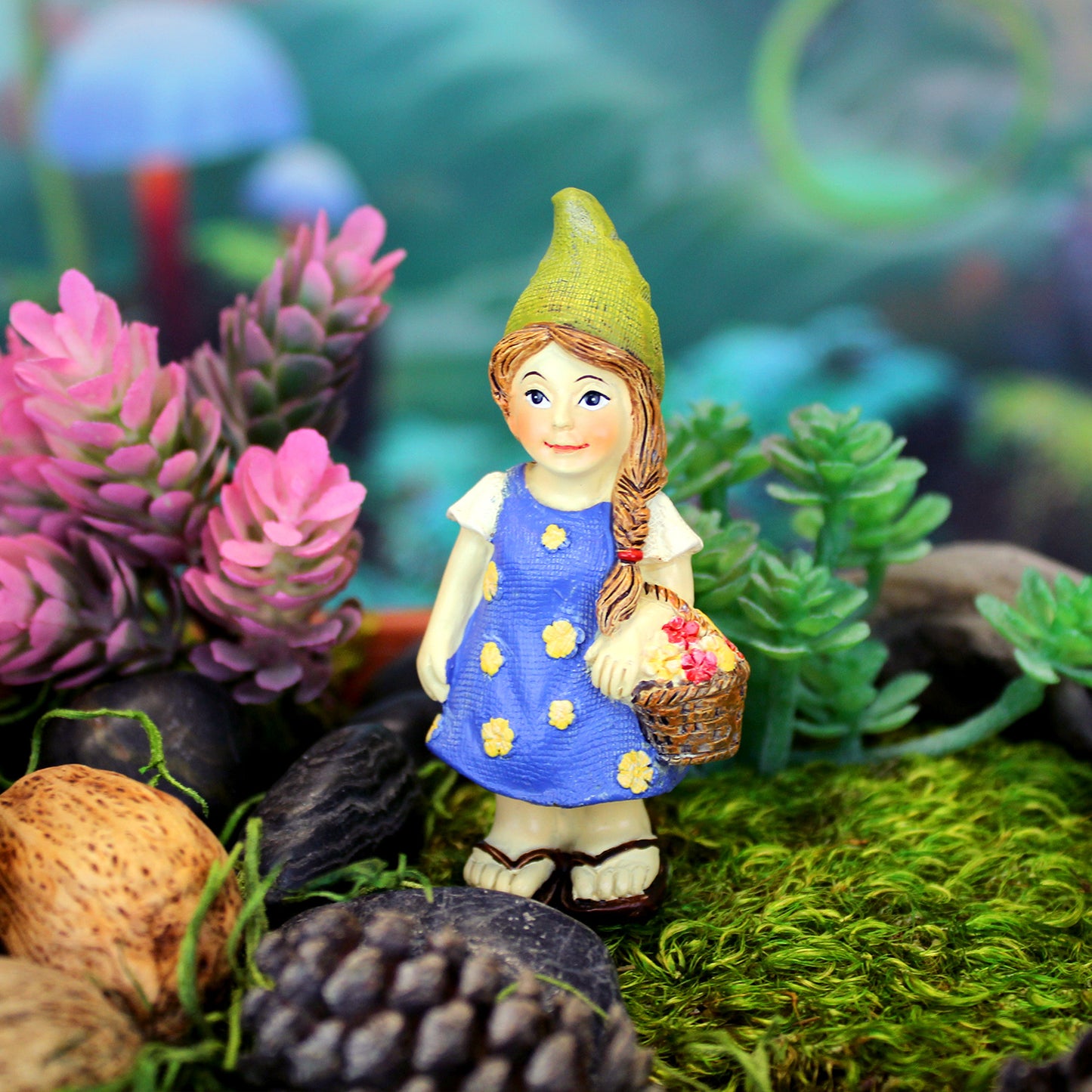 Lady Gnome with Basket