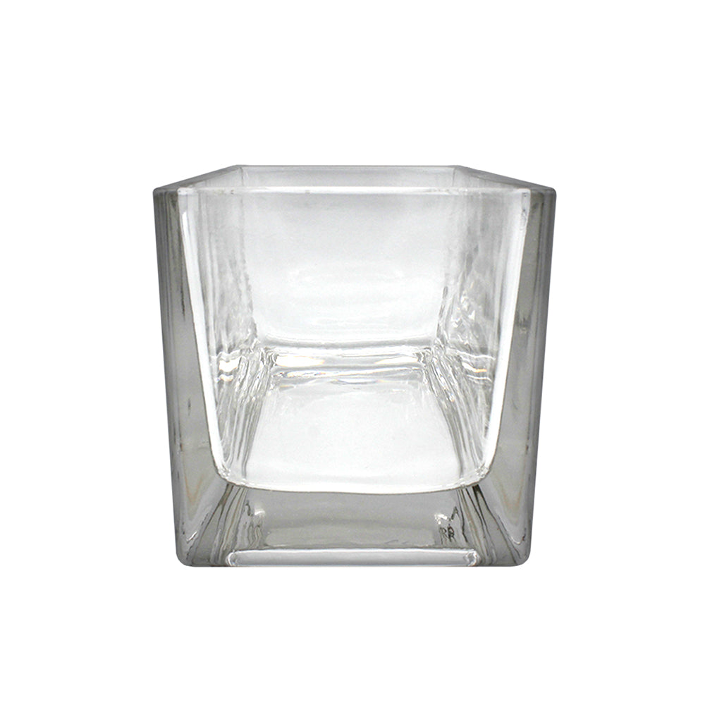 7.75 Inch Rectangular Glass Vase