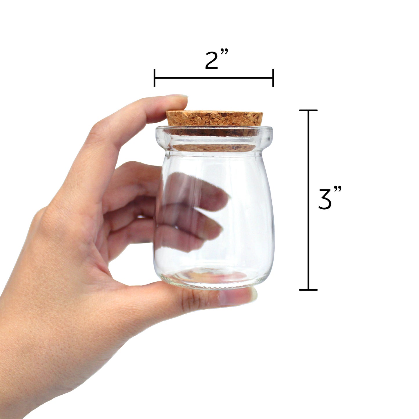 Small Glass Cork Bottle