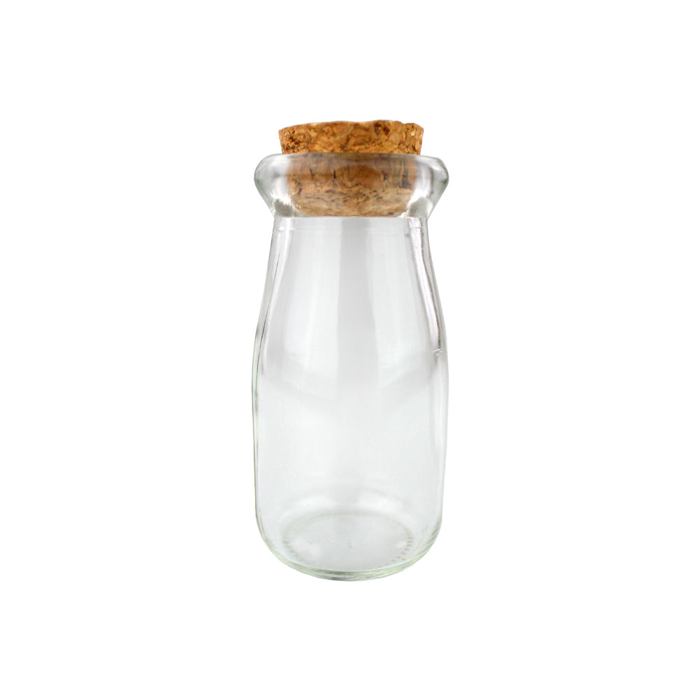 Glass Bottle With Cork Lid Terrarium