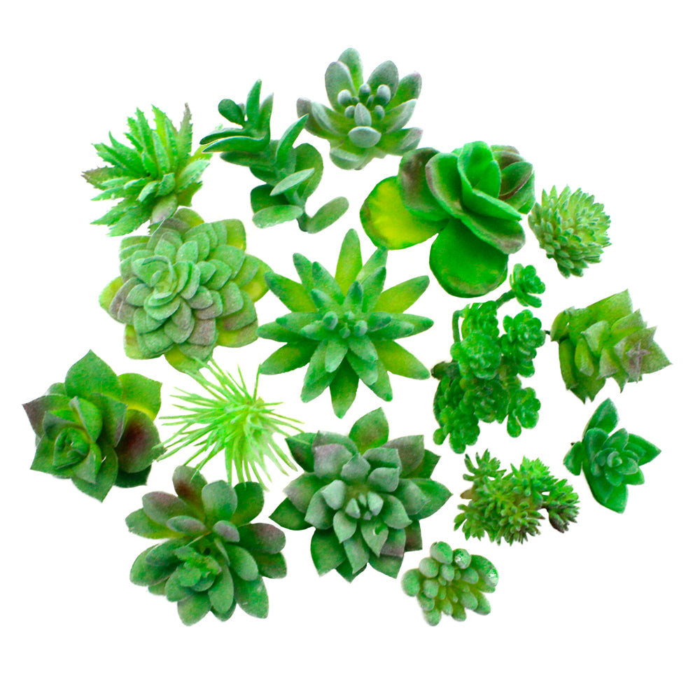 16 Pcs Artificial Succulents