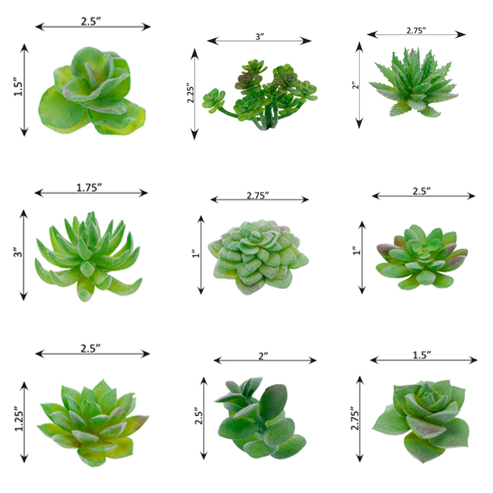 16 Pcs Artificial Succulents