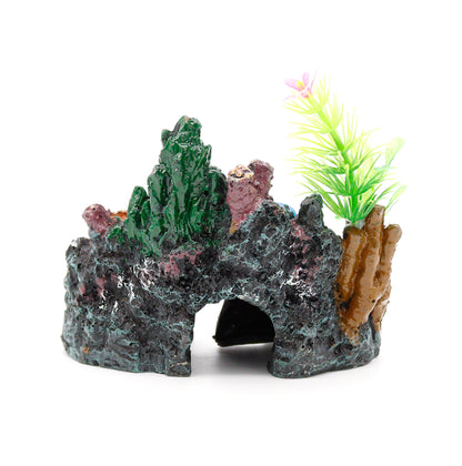 Cave Life Style Mountain - Fish Tank Landscape Decoration